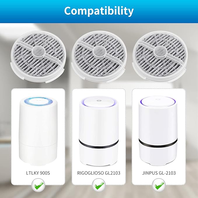 KEEPOW HEPA Filter Replacement Compatible with Frida Baby Air Purifier 3 in 1, RIGOGLIOSO Air Purifier GL2103, JINPUS GL-2103, LTLKY 900S