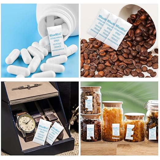 0.25 Gram 3000 Pack Silica Gel Packets, Dessicant Packets, Silica Gel Packs, Moisture Absorbers for Food Storage, Food Safe Desiccant Dehumidifiers