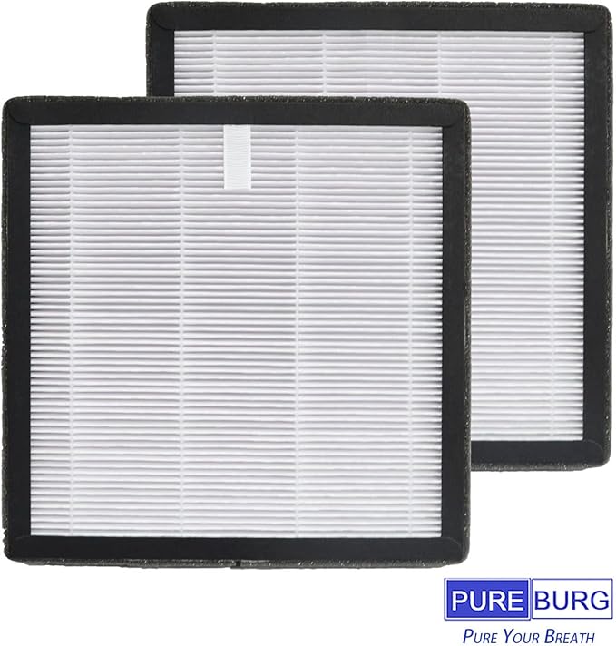PUREBURG Replacement Filter Compatible with Westinghouse 1701 1702 Air Purifiers,6-Pack H13 HEPA (not Fit Model : 1804) Air Clean Dust VOCs PM2.5 Odor