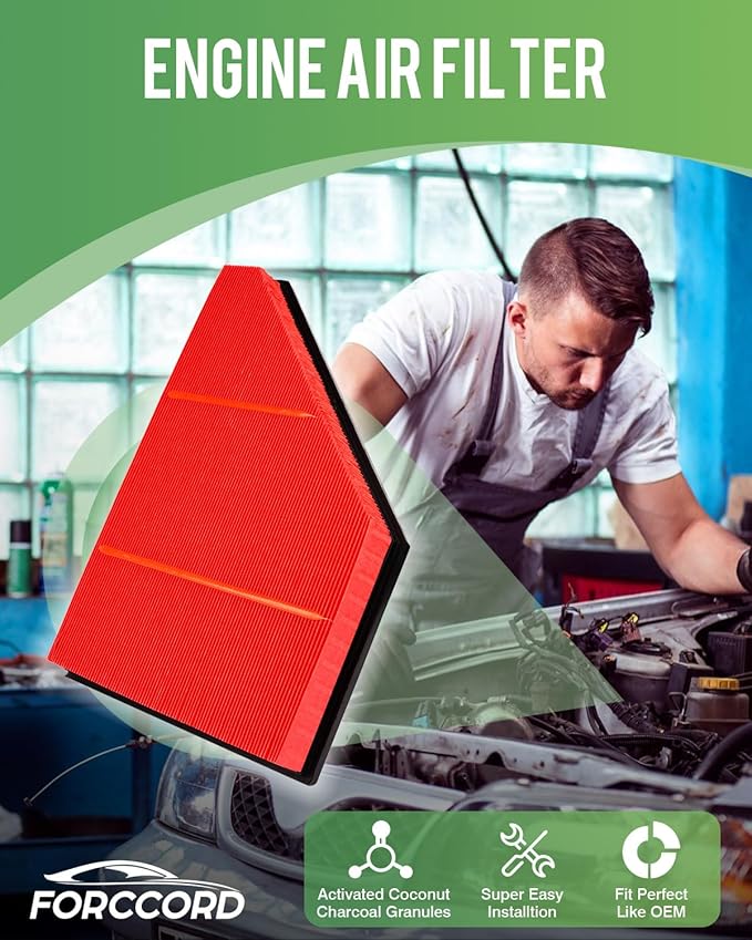 Cabin Air Filter and Engine Air Filter Fit for Enclave 24-18, Cadillac XT5 24-17, XT6 25-20, Blazer 24-19, TRAVERSE 23-18, GMC ACADIA 23-17 Air Filter Replacement CF11966 CA12166 Accessories