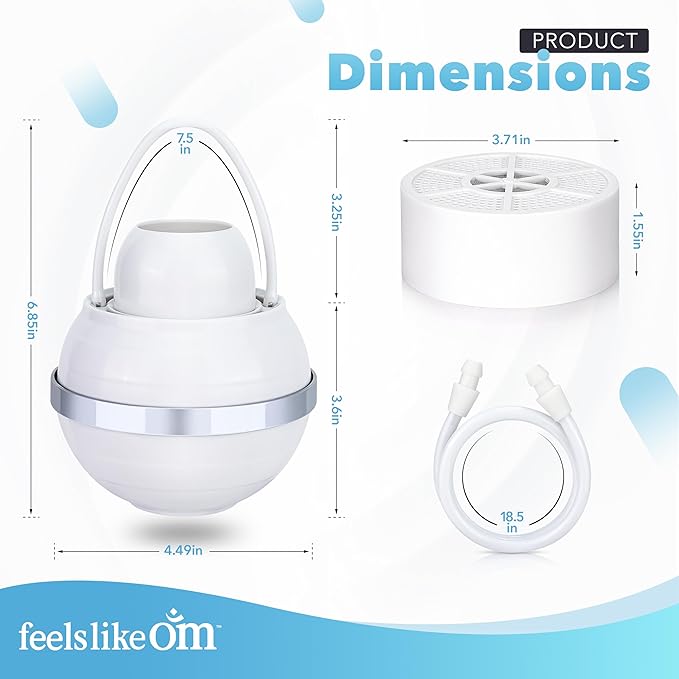 Water Filter for Bath Tub - 10-Stage Filtration Bath Filter for Tub Faucet | Bathtub Water Filter - Bath Filter Reduces Chlorine & Heavy Metals, Balances pH, Infuses Vitamin C - BPA free