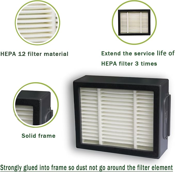 6 Pack Vacuum HEPA Filters Replacement for iRobot Roomba i & j & e Series, Vacuum Filter Accessories Parts for i1+/i2+/i3+/i4+/i5+/i6+/i7+/i8+/j5+/j6+/j7+/j8+/j9+/e5/e6/e7