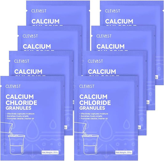 CLEVAST Moisture Absorber Refillable Beads, 6.3 lb, 12.5OZ/Pack, 8 Pack, Unscented