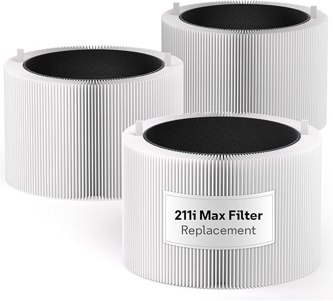 Leemone 3 Pack Blue Pure 211i Max Filter Replacement Compatible with Blue Pure 211i Max Air Puri-fier Compare to Part #F2MAX