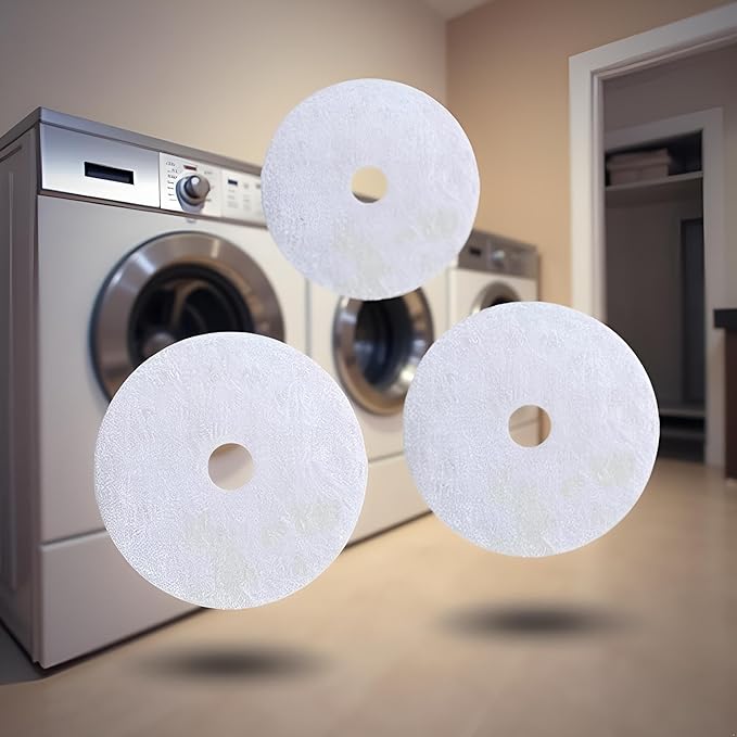 10 Pcs White Universal Cloth Dryer Exhaust Filter Portable Dryer Replacement Lint Filter Air Intake Paper Filters for Chef Dryer, Dryer Replacement Parts, Dryer Parts and Accessories (227 x 33 mm)