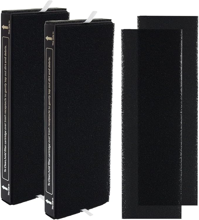 PUREBURG AH60010 Replacement Filter Compatible with Hoover WH10100 WH10200 & Oreck AK60010QPC Air Purifiers,2-Pack H13 True HEPA Air Clean Dust