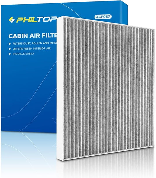 PHILTOP ACF057 (CF10371) Cabin Air Filter, Replacement for CTS (2005-2007,2009-2013), SRX (2004-2009), STS (2005-2011), Premium Cabin Filter with Activated Carbon Filter Up Dust Pollen Odor
