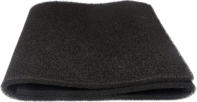 Cut to Fit Activated Carbon Media Pad, Pre Filter Carbon Sponge for Aquarium, Fish Tank, Pond, Reef Canister (36 x 12 x 0.4 inch 1pcs)