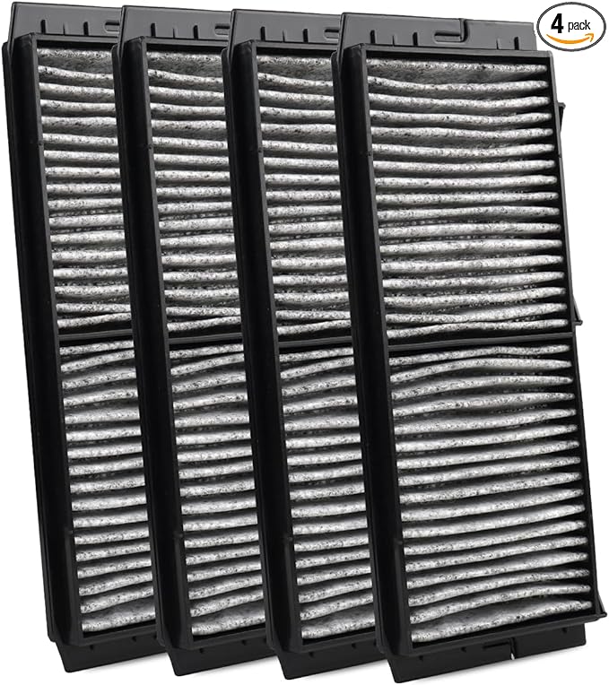 4-PACK HEPA Cabin Air Filter Fits for Mazda 3 2010-2013, Mazda 3 Sport 2010-2014 Activated Carbon Cabin Filter Replacement CF11672 BBM4-61-J6X Accessories