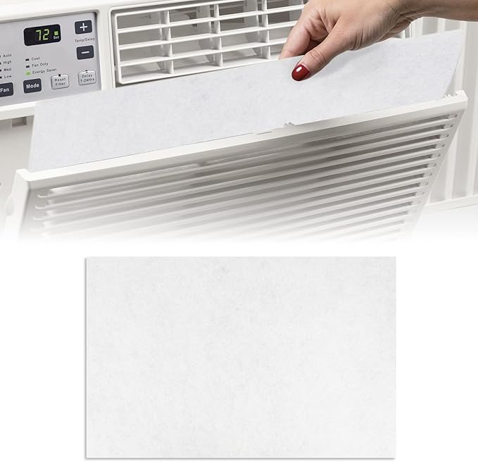 Room Air Conditioner Filter Replacement, 24" x 15" x 1/4" for Window Air Conditioning Unit, Cut-to-fit Window AC Filters