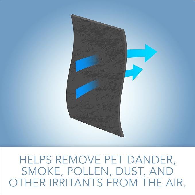 CFS – Pack of 4, Premium Cut-to-Fit Activated Carbon Pre-Filter Pad Compatible with 38002 Models – Fresh & Filtered Air for Indoor and Home – Charcoal Air Filter Sheet – 16" x 48" – Black