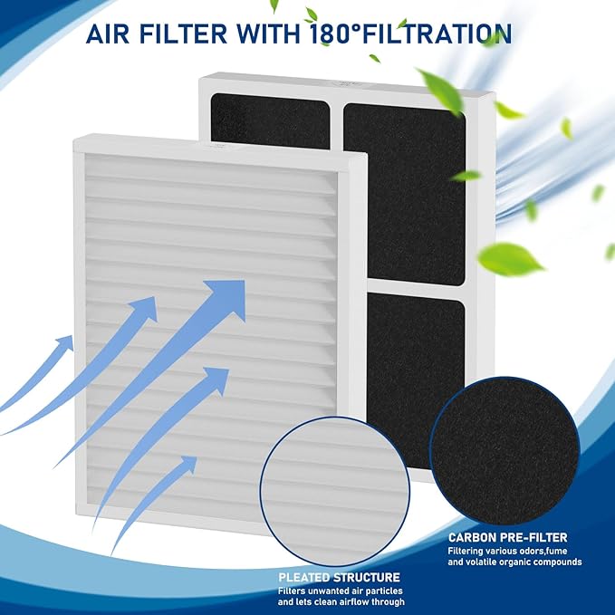 4 Pack 30920 Air Filter Replacement MERV-13 Compatible with Hunter HEPAtech 30920 fits 30050 30054 30055 30065 30070 30071 30075 30080 30177 30832 30882 30883 37055 37065, Air Cleaner Purifiers