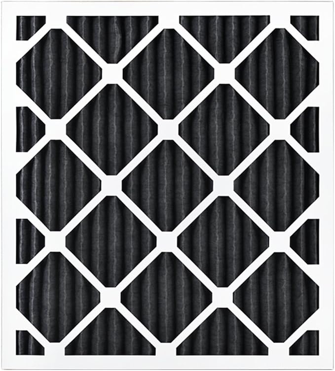 AIRX FILTERS WICKED CLEAN AIR. ODOR 18x20x1 MERV 8 Carbon Pleated Air Filter Great For Homes With Dogs Cats & Pets - Made in the USA - Box of 6