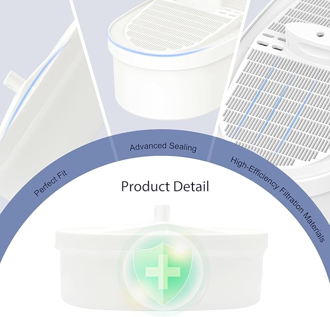 4 Pack WD-PF-01A Plus Replacement Filters for All Waterdrop Pitcher and Dispenser Filtration Systems, Reduces PFAS, PFOA/PFOS, Chlorine, Last Up to 3 Months or 200 Gallons