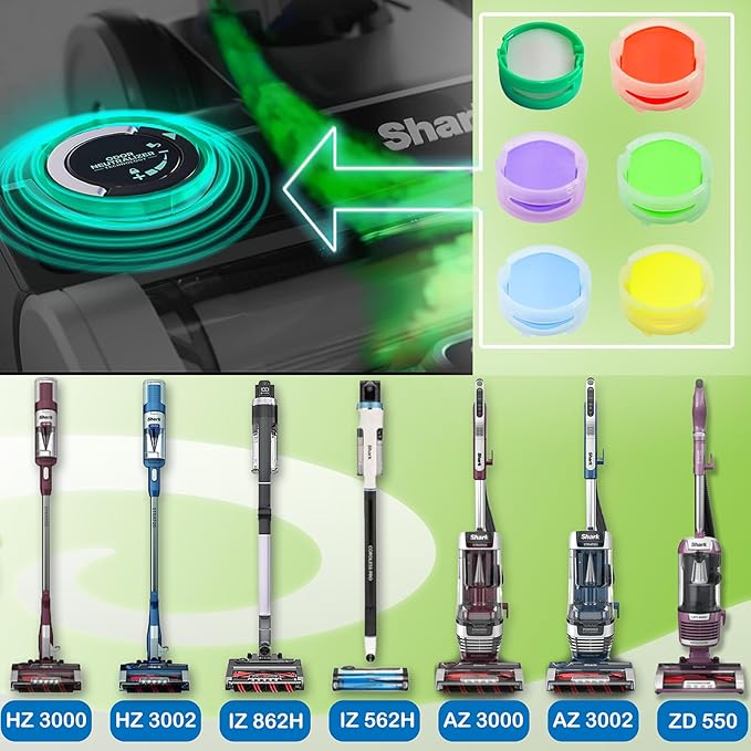 Odor Neutralizer Replacement Cartridges Compatible with Shark ZU102 LA702 UZ565H AZ3002 AZ4002 AZ3000 HZ3000 HZ3002 IZ862H IZ562H ZD550 Stratos Upright Vacuum,Compared to Part# 1541FC3000