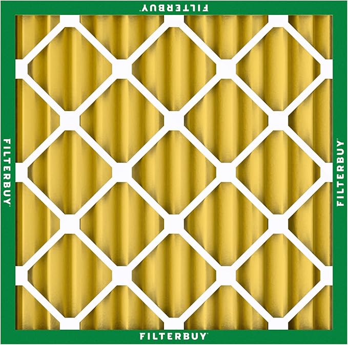 Filterbuy 10x10x2 Air Filter MERV 11 (MPR 1200) Allergen Defense Replacement (1-Pack), Electrostatic Pleated HVAC AC Furnace Filters, Made in USA (Actual Size: 9.50 x 9.50 x 1.75)