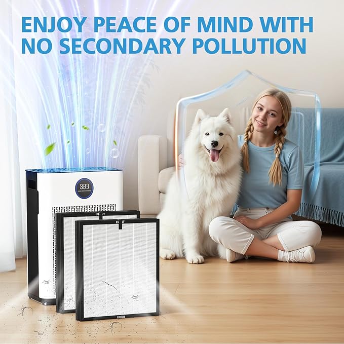 AP303/AP304 Replacement Filter Compatible with DAYETTE & FRESHDEW AP303/AP304, 3-in-1 Filtration System Filters with Activated Carbon for Dust, Pet Dander (Original Filter)