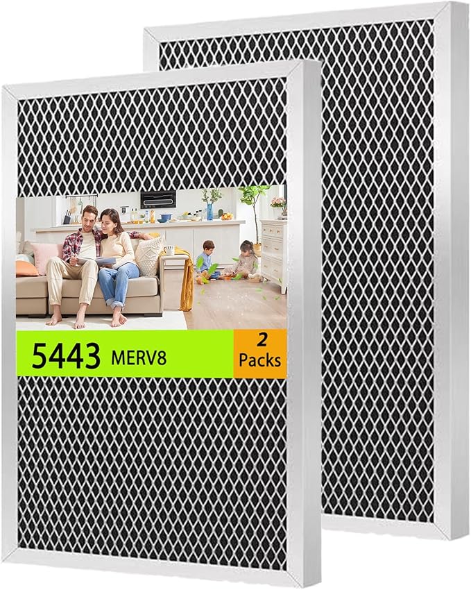 2 Pack 5443 Dehumidifier Filter MERV 8 Replacement Compatible with Dehumidifier Models: 1830, 1850, 1852 and Ventilators 8191, 8192 10x12x1 Filter Upgrade (2)