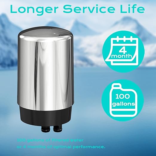 Replacement for Brita Faucet Filter, Fits Compatible with 36311 On Tap Filters System for Sink FR-200 FF-100, 2 Count