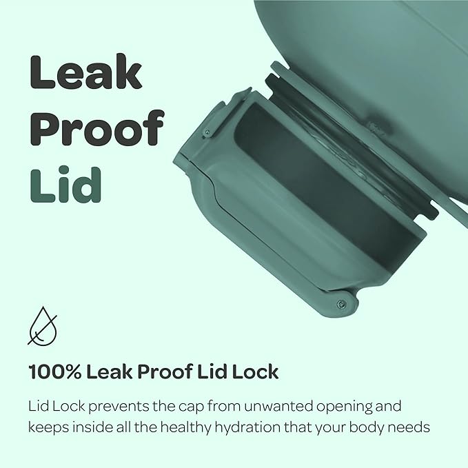 Hydracy Water Bottle with Time Marker -Large BPA Free Water Bottle & No Sweat Sleeve -Leak Proof Gym Bottle with Fruit Infuser Strainer & Times to Drink -Ideal for Fitness Sports & Outdoors