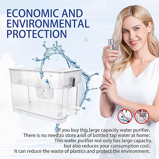 Standard Water Filter, Standard Replacement Filters for Pitchers and Dispensers, BPA Free, 1 Count