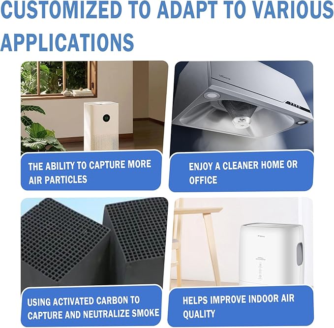 Cut to Fit Carbon Air Filter,Replacement Charcoal Filters,Carbon Pad Pre Filter, Pre Filter Carbon Sheet for Air Purifier,Pack of 1, 16x48