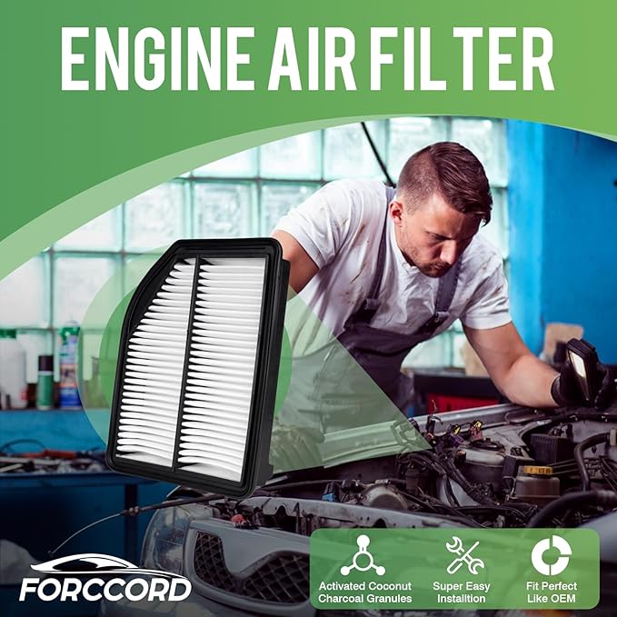 Cabin & Engine Air Filter Fit for Honda CR-V CRV CR V 2012 2013 2014 L4 2.4L Activated Carbon Cabin Filter Replacement Air Filter CF10134 CA11258 Car Accessories