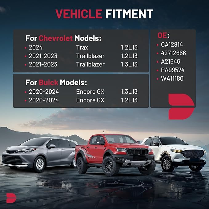 BDFHYK CA12814 Engine Air Filter Compatible with Chevrolet Trax 2024 & Trailblazer 2021-2023 & Buick Encore GX 2020-2024, 1.2L 1.3L, Replace# PA99574, A21546