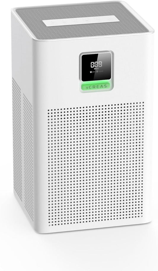 Air purifier for Home Bedroom Up to 1937ft², HEPA 13 Air Filter with Washable Coarse Filter for Pets Pollen Odor, Eco/Auto/Sleep Mode Air Purifier with Essential Oil Diffuser