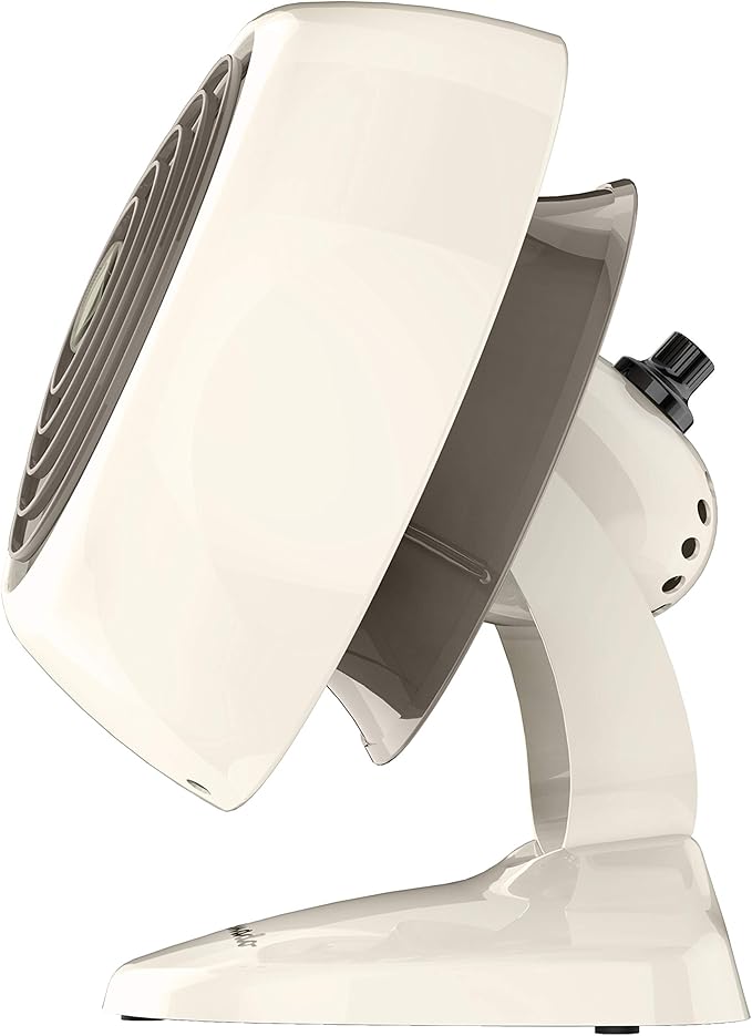 Vornado VFAN Mini Classic Personal Vintage Air Circulator Fan, Vintage White- Classic Base, Small (Pack of 3)