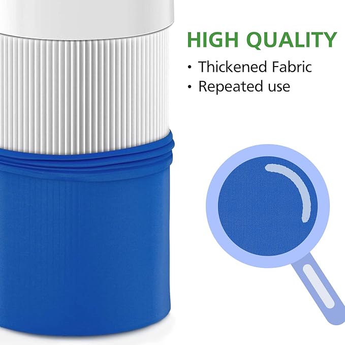 4 Pack 411 Replacement Washable Pre-Filters for Blueair Blue Pure 411, 411+, 411 Auto and Mini Air Purifier, Removes Pollen, Dust, Pet Dander,2 X Lunar Rock+2X Diva Blue