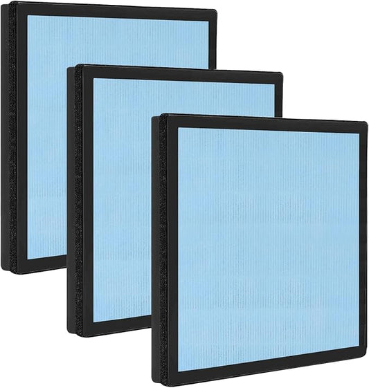3 Pack HEPA 550 Filter, HEPA& Activated Carbon Filter Replacement Compatible with AlorAir CleanShield HEPA 550 Air Scrubber (17.2＂×15.3＂×2＂)