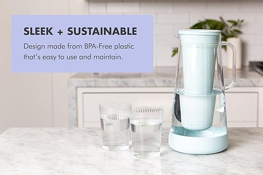 LifeStraw Home – Water Filter Pitcher, 10-Cup, BPA Free Designed for Everyday Protection Against Bacteria, parasites, microplastics, Lead, Mercury, PFAS, and a Variety of Chemicals