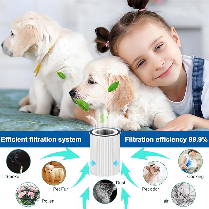 Core 600S Replacement FilterS Compatible with LEVOIT Core 600S-RF Air Purifier 3-in-1 H13 Filter Replacement,& High-Efficiency Activated Carbon FilterS, 1 PACK