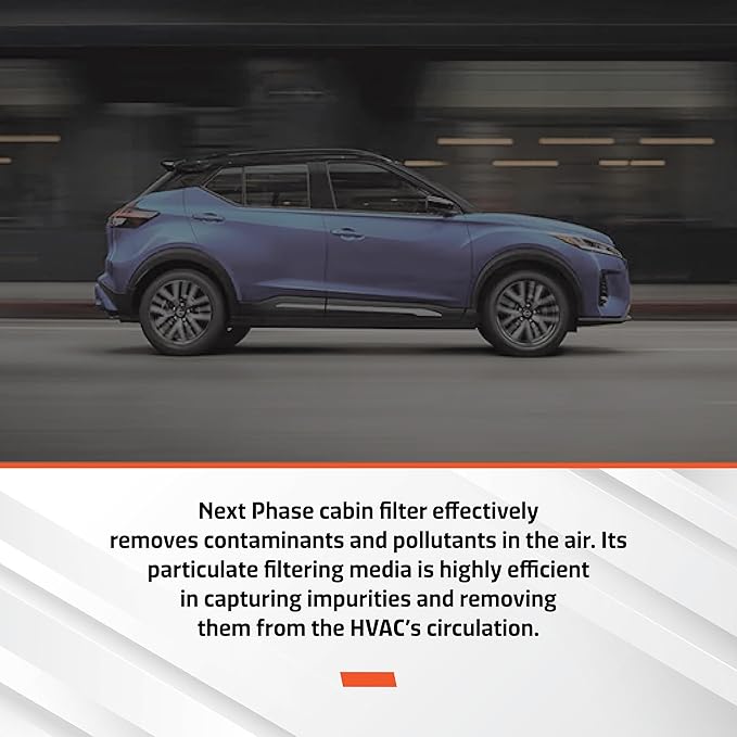 Cabin Air Filter Replacement - Pack of 1 - Made in USA - Compatible with Nissan Kicks 1.6L, Rogue 2.5L, 2020-2022 Sentra 2.0L, Replaces O.E. 278915RB0A, 278915RB0B - for Carbon Upgrade See NP10447