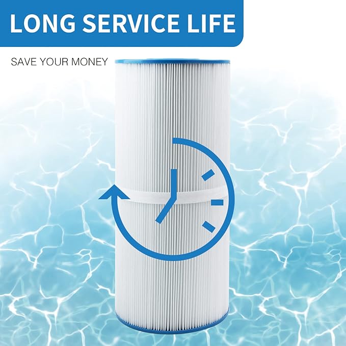 PWK35B Replaces Hot Springs Limelight Series Spa Filters, Compatible with Watkins 1642301-1, 78161, 78286, Filbur FC-3921, Pleated Fabric Filter Media 2 Pack