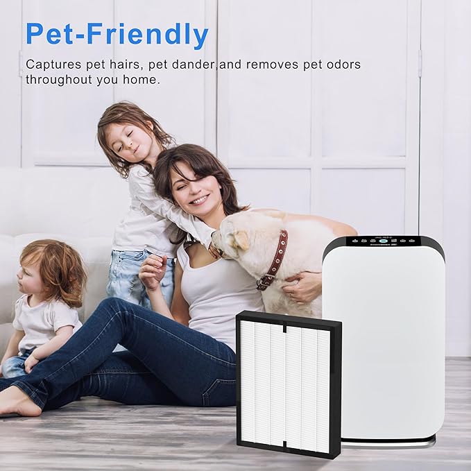 45i Replacement Filter Fit for Alen BreatheSmart Flex and 45i Pure Air Purifier Filter, 3-in-1 HEPA Filter + Activated Carbon Pre Filter, B4-Pure/ FL40, 2 Pack Hepa+ 4 Pack Carbon Filters