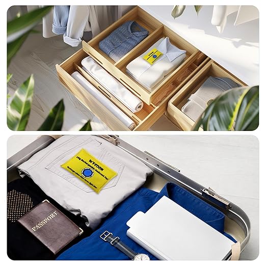 100g Rechargeable Desiccant Pack of 5, Moisture absorbers Bag, Desiccant Dehumidifier bag, Dehumidifier for Home Closets,Gun Safe, and Cars