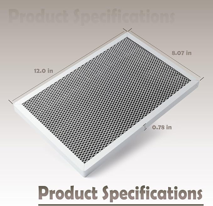 2Pcs 5695 Washable Dehumidifier Filter Compatible with Dehumidifiers MERV 8 Whole-House Models 1820 1820Z E070 E070KZ E070KZM E070N E070T E070Z Replacement Parts 12" L x 8" W x 0.78" TH