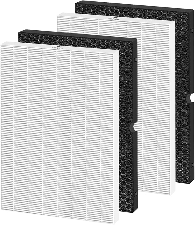 116130 Replacement Filter H for Winix 5500-2 5510 AM80 Air Purifier, 2 Pack H13 TRUE HEPA and Activated Carbon Filter by APPLIANCEMATES