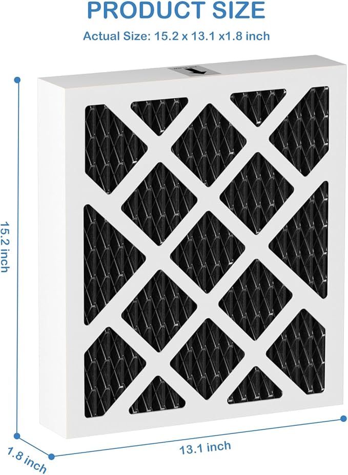 PN07126 MERV 13 Dehumidifier Carbon Filter Replacement Compatible with Sanidry Sedona Dehumidifier PN07126 Replacement Filter, 4 Pack Black