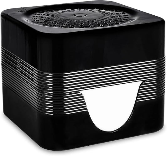 Water-Based Air Purifier Air Washer, Air Revitalizer with Filter Net, Air Fresher with Warm Color LED Night Light, Small Air Cleaner for Home and Office, Aroma Diffuser for Smoke & Pet