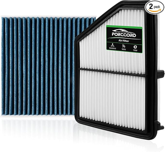 Cabin & Engine Air Filter kit Fit for Honda Civic 2016-2025 2026 2.0L, HR-V 2023-2026 2.0L Activated Carbon Cabin Filter Replacement CF11182 CA12051 Air Filter for My Car Naturally Aspirated