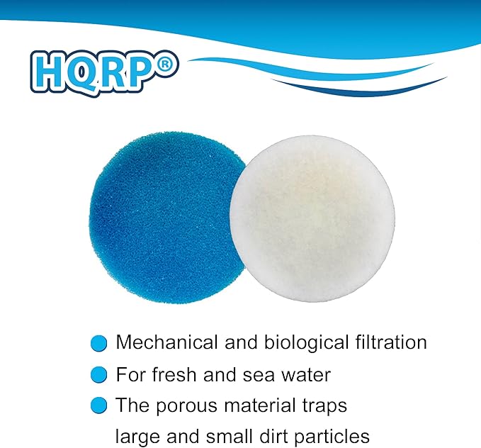 HQRP Fine and Coarse Media Filter Pads (3+2) Compatible with Eheim Classic 600/2217 External Aquarium Canister Filter