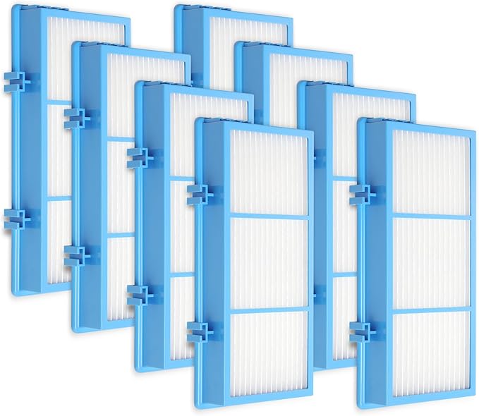 DerBlue 8pcs Replacement Filters Compatible with Holmes AER1 Type Total Air Filter,for 30AT and 242-NUC,Total Air Filter Replacement Filters for 30AT