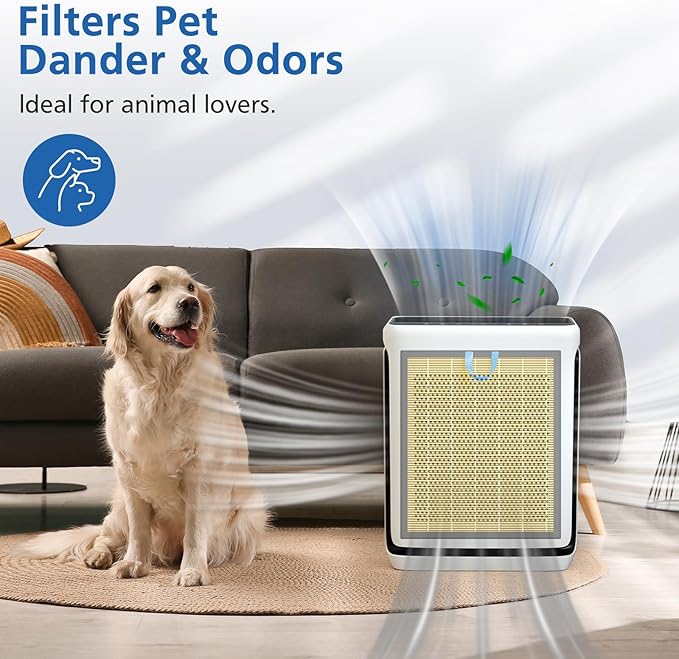 Vital 200S Pet Care Replacement Filter Compatible with LEVOIT Vital 200S Air Purifier, 3-in-1 Filtration with Activated Carbon Vital 200S-P Filter, Vital 200S-RF-PA (LRF-V201-YUS), 2 Pack, Yellow