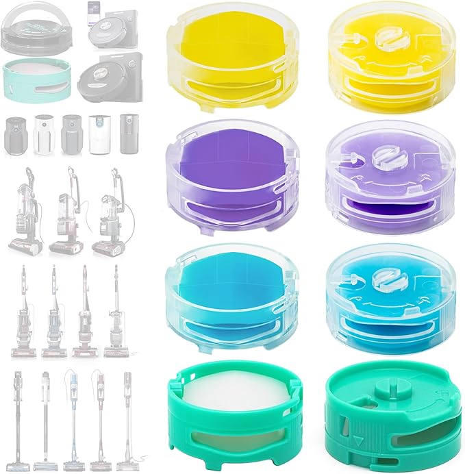 [8 Pack] Odor Neutralizer Technology Replacement Cartridges: Compatible with Shark Stratos AZ3000 AZ3002 HZ3000 HZ3002IZ862H IZ562H ZD550 Upright Vacuum Cleaner Part 1541FC3000 - Mix