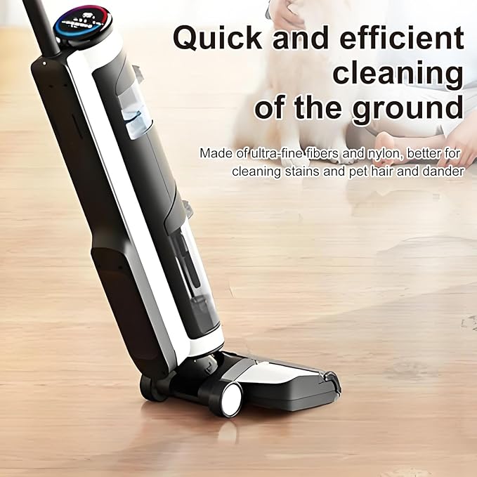 Vacuum Mop Replacement Parts Compatible with Tineco Roller Brush Replacement, Suitable with Ifloor 3 Series, Floor One S3 Series, Ifloor 5 Breeze Cleaner, Set Includes 3 Roller Brushes and 6 Filters