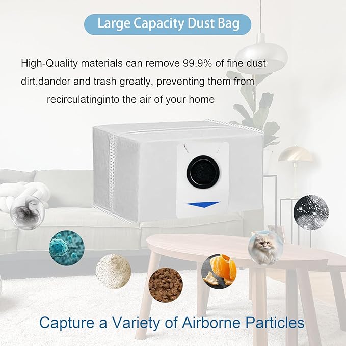 24 Pack Replacement Parts for ECOVACS Deebot T20 Omni / T20 Max / T20 Pro Robot Vacuum，Includes Main brushes, HEPA filter, Mop pad, Dust bag and Side brushes