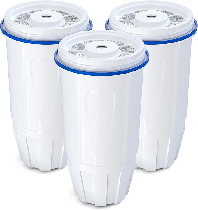 Upgraded Water Filter Replacement for Zero Pitcher and Dispenser ZR-001 ZR-004 ZP-006 ZR-017, Multi-Stage Filter System, Effectively Reducing Lead, Chromium, PFOA, and PFOS, Pack of 3, By DESENRUIS